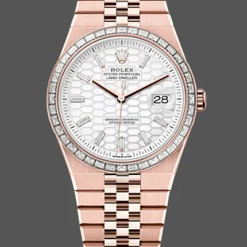 Rolex Land Dweller 127385TBR Replica - Ice White Diamanten Lunette