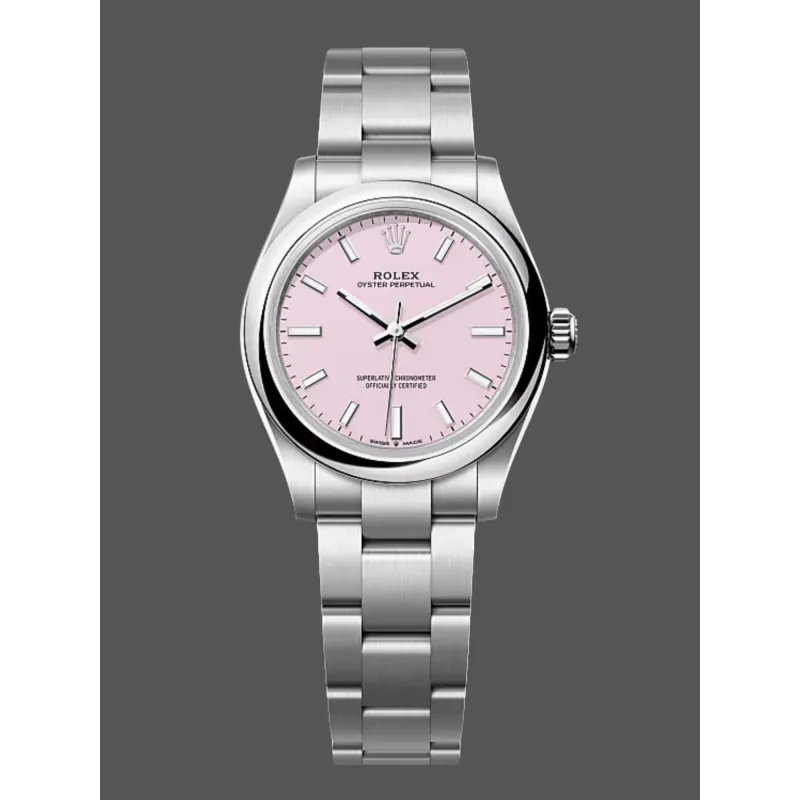 Rolex Oyster Perpetual Dames 277200 Replica - Roze Wijzerplaat Oyster Armband