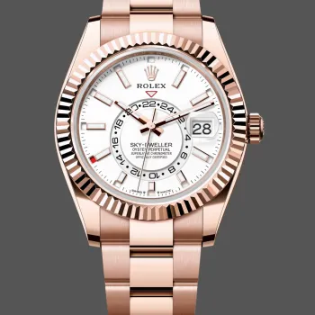 Rolex Sky-Dweller 336935 Replica - Witte Wijzerplaat Roestvrij Staal