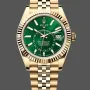 Rolex Sky-Dweller 336938 Replica - Groene Wijzerplaat Geribbelde Lunette