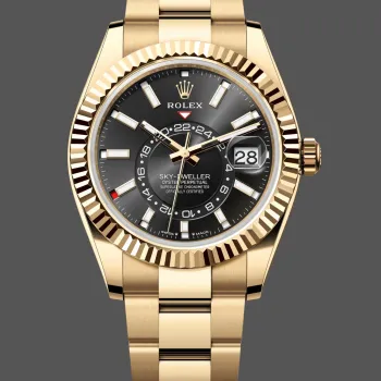 Rolex Sky-Dweller 336938 Replica - Zwarte Wijzerplaat Tweekleurig