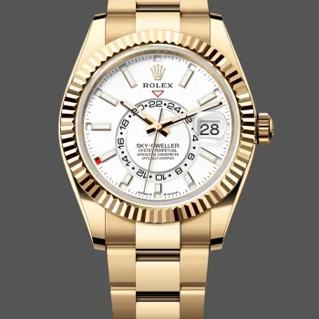 Rolex Sky-Dweller 336938 Replica - Witte Wijzerplaat Tweekleurig