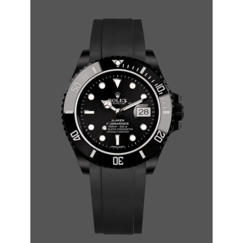 Rolex Submariner Hulk 116610 Replica - Zwarte Wijzerplaat Geribbelde Lunette