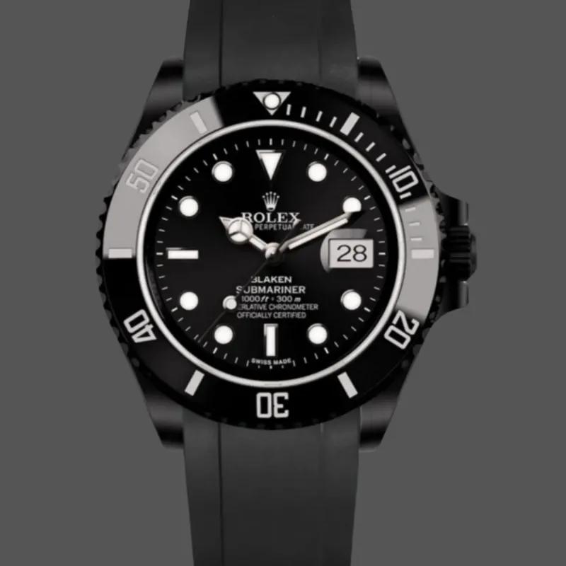 Rolex Submariner Hulk 116610 Replica - Zwarte Wijzerplaat Geribbelde Lunette