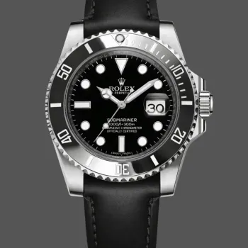 Rolex Submariner Date 116610LN Replica - Zwarte Wijzerplaat Leren Band