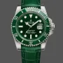 Rolex Submariner Date Hulk 116610LV Replica - Groene Wijzerplaat Leren Band