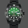 Rolex Submariner Hulk 116610LV Replica - Zwarte Wijzerplaat Geribbelde Lunette