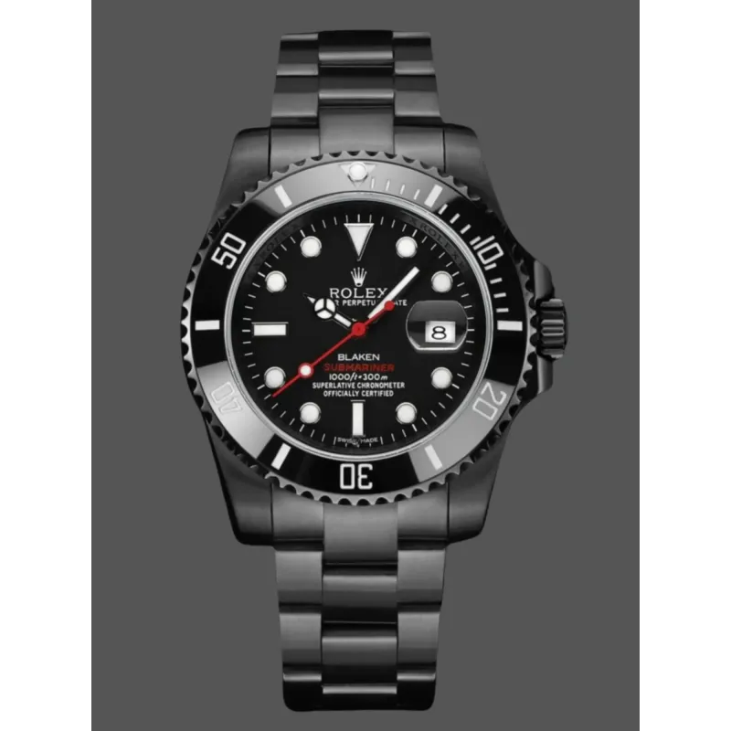 Rolex Submariner 116610LN Replica - Zwarte Wijzerplaat Geribbelde Lunette