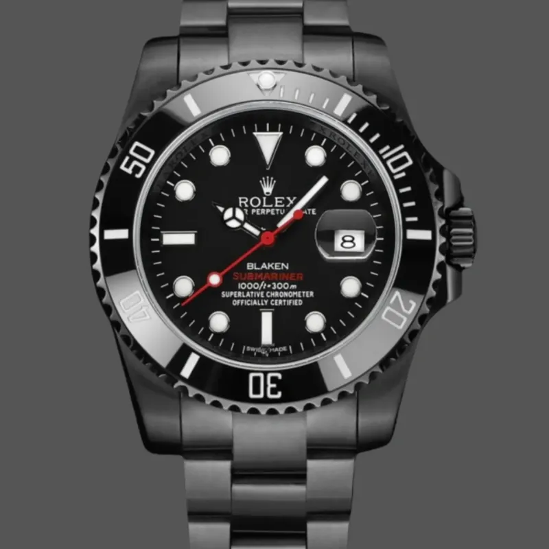 Rolex Submariner 116610LN Replica - Zwarte Wijzerplaat Geribbelde Lunette