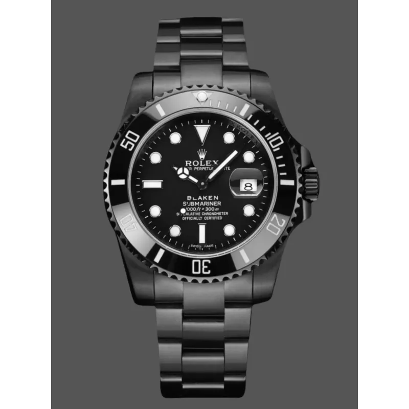 Rolex Submariner 116610LN Replica - Zwarte Wijzerplaat Geribbelde Lunette