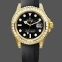 Rolex Yacht-Master 42 226668TBR Replica - Zwarte Wijzerplaat Diamanten Lunette
