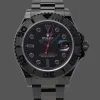 Rolex Yacht-Master 116622 Replica - Zwarte Wijzerplaat Roestvrij Staal