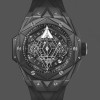 Replica Heren Hublot Big Bang Sang Bleu II Black Magic 418.CX.1107.RX.MXM22 Transparant