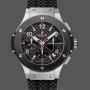 Replica Hublot Big Bang 44MM Zwart Rubber Band Heren 301.SB.131.RX Zwart