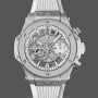 Replica Heren Hublot Big Bang Unico-441.NE.2011.RW, Titanium, 42mm Transparant