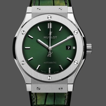 Replica Heren Hublot Classic Fusion Green Dial 511.NX.8970.LR Groene wijzerplaat