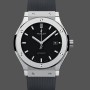 Replica Heren Hublot Classic Fusion Automatic met rubberen band 542.NX.1171.RX Zwarte wijzerplaat
