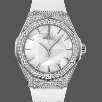 Replica Hublot Classic Fusion 40mm Titanium en rubber voor heren - 550.NS.2200.RW.1604.ORL20 Wit