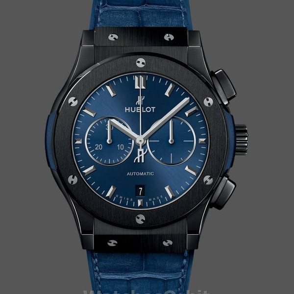 Replica Heren Hublot Classic Fusion Chronograaf-541.CM.7170.LR, 45mm, Heren Blauw