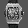 Replica Heren Hublot Spirit of Big Bang Titanium 42MM 642.NX.0170.RX Skelet wijzerplaat
