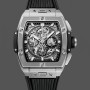Replica Heren Hublot Spirit of Big Bang Titanium 42MM 642.NX.0170.RX Skelet wijzerplaat