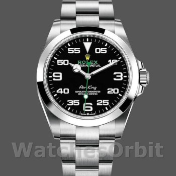 Replica Rolex Air King 40mm Heren-126900 0001-Oyster Roestvrij Staal Blauw