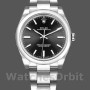 Replica Unisex Rolex Oyster Perpetual Air-King-114200, 34 mm, zwarte index wijzerplaat