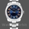 Replica Rolex Oyster Perpetual Air-King-114200, 34 mm, concentrisch blauwe wijzerplaat, unisex concentrisch blauw
