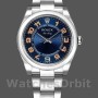 Replica Rolex Oyster Perpetual Air-King-114200, 34 mm, concentrisch blauwe wijzerplaat, unisex concentrisch blauw