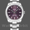 Replica Unisex Rolex Oyster Perpetual Air-King 114200-34mm, Grape Red Index Dial, Unisex Grape Red