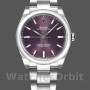 Replica Unisex Rolex Oyster Perpetual Air-King 114200-34mm, Grape Red Index Dial, Unisex Grape Red