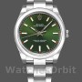 Replica Rolex Oyster Perpetual Air-King 114200-34mm, olijfgroene wijzerplaat, unisex olijfgroen