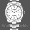 Replica Rolex Oyster Perpetual Air-King-114200, 34 mm, wijzerplaat met index, unisex wit