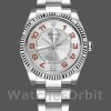 Replica Unisex Rolex Oyster Perpetual Air-King-114234, 34 mm, zilver oranje Arabische wijzerplaat
