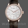 Replica Rolex Cellini Date 39mm Heren-50515-Rose Goud-Zilver-Krokodillenleren Band Wit