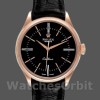 Replica Rolex Cellini Time 39mm Heren-50505-Zwarte Lederen Band-Zwarte Wijzerplaat Zwart