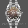 Replica Unisex's Rolex Datejust 36mm Unisex-116234-Zwart MOP-Diamant Dial-Automatic Zwart MOP Diamant