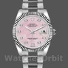 Replica Rolex Datejust 36mm Dames-116234-Parelmoer-Roze Diamanten Wijzerplaat Roze MOP-Ruiten