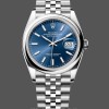 Replica Rolex Datejust 36mm unisex-126200-Blauwe index wijzerplaat-Jubileum-Roestvrij Staal Blauw