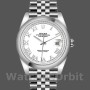 Replica Rolex Datejust 36mm Unisex-126200-Roestvrij Staal-Witte Romeinse Wijzerplaat Wit