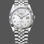 Replica Rolex Datejust 36mm Unisex-126234-Witte Parelmoer-Diamanten Wijzerplaat MOP