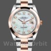 Replica Rolex Datejust 41mm Heren-126301-Witte MOP-Diamanten Wijzerplaat-Staal & Roségoud MOP