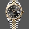 Replica Rolex Day Date 36-m128396TBR 0009 voor dames, platina, roze opaal, Romeinse wijzerplaat met diamant, diamanten ring