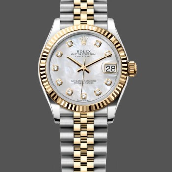 Replica Heren Rolex Datejust 41-126333, Gouden geribbeld motief, Champagne wijzerplaat Champagne wijzerplaat