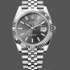 Replica Heren Rolex Datejust-126334 0014, 41mm, Donker Rhodium Grijze Wijzerplaat