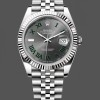 Replica Rolex Datejust 36-126231 0030 voor heren, Leisteen wijzerplaat, Oyster armband, Grijs