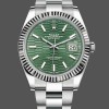 Replica Rolex Datejust 41mm Heren-126334 0029-Gegolfde ring-Groene wijzerplaat met motief Groen