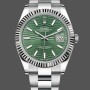 Replica Rolex Datejust 41mm Heren-126334 0029-Gegolfde ring-Groene wijzerplaat met motief Groen