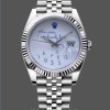 Replica Rolex Day Date 36-m128238 0118 voor heren, geribbelde lunette, groene ombre wijzerplaat, President-band, groene ombre wijzerplaat