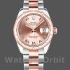 Replica Rolex Datejust 31mm voor dames-178341-Roze Romeinse cijfers wijzerplaat